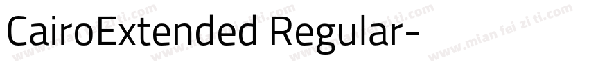 CairoExtended Regular字体转换
